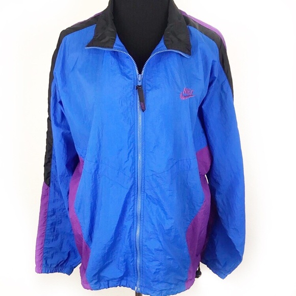 Nike Jackets & Blazers - NIKE | Blue Vintage Full Zip Windbreaker Jacket M